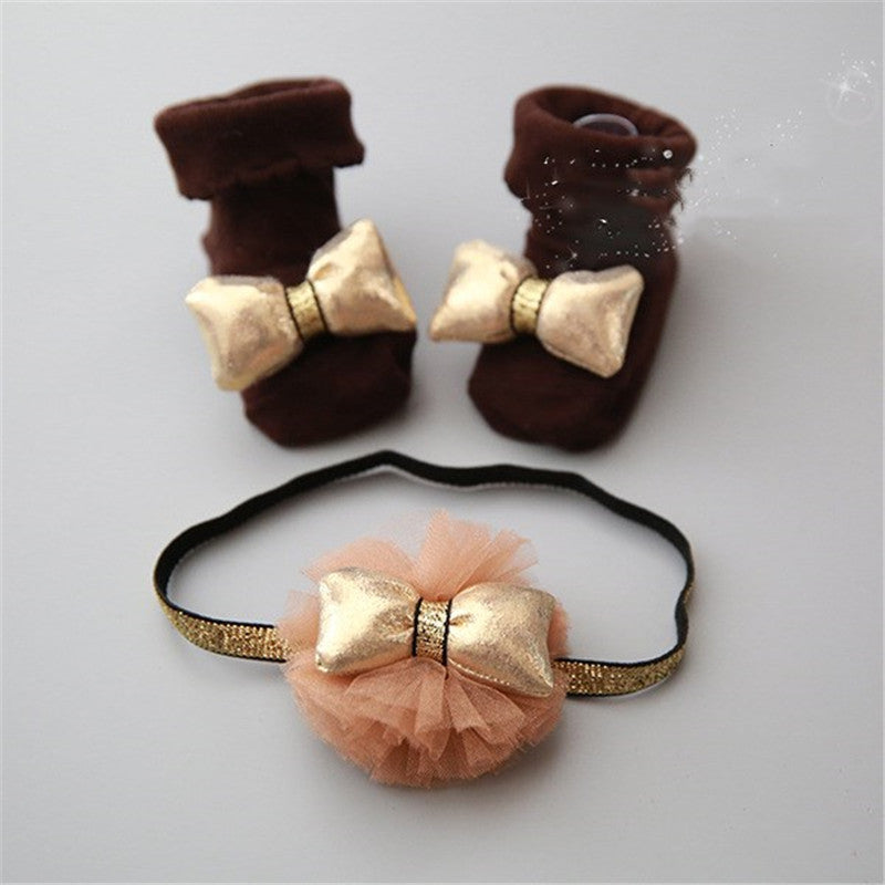 Stylish Children's short socks headband accessories