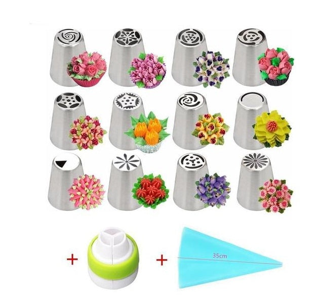 3-in-1 Limited Edition Christmas Style Stainless Steel Cake Decorating Nozzle - JumoShop