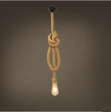 Hemp Rope Chandelier Bar