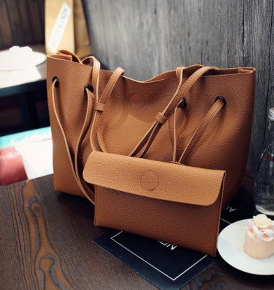 Fashion Shoulder Tote Bag - Two Piece Crossbody Bag