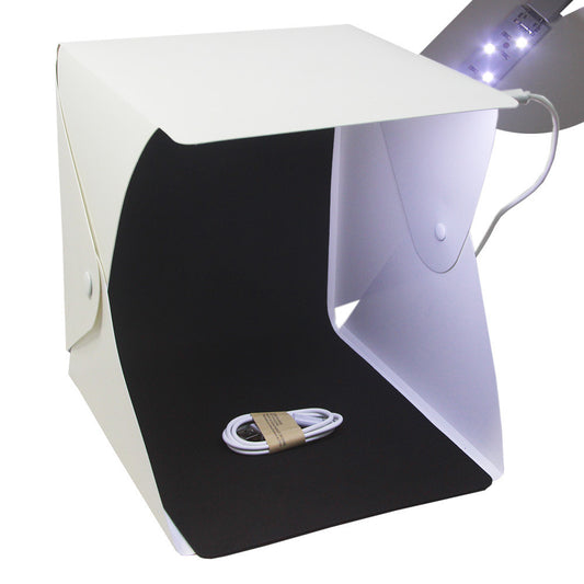 20cm Folding Professional Photo Studio - Simple LED Small Light Box