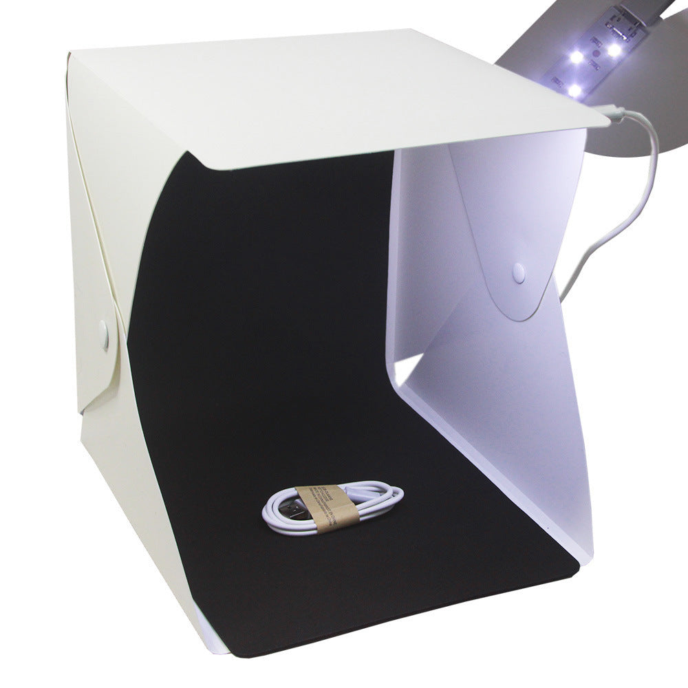20cm Folding Professional Photo Studio - Simple LED Small Light Box