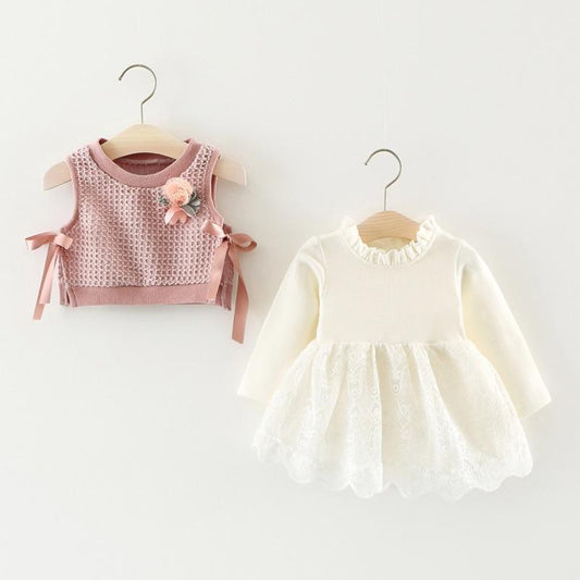 Baby Princess Dress with A Side Tie Top