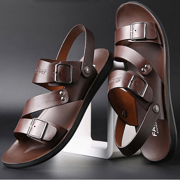 Sandals - Men's Casual Comfortable Barefoot Buckle Shoes