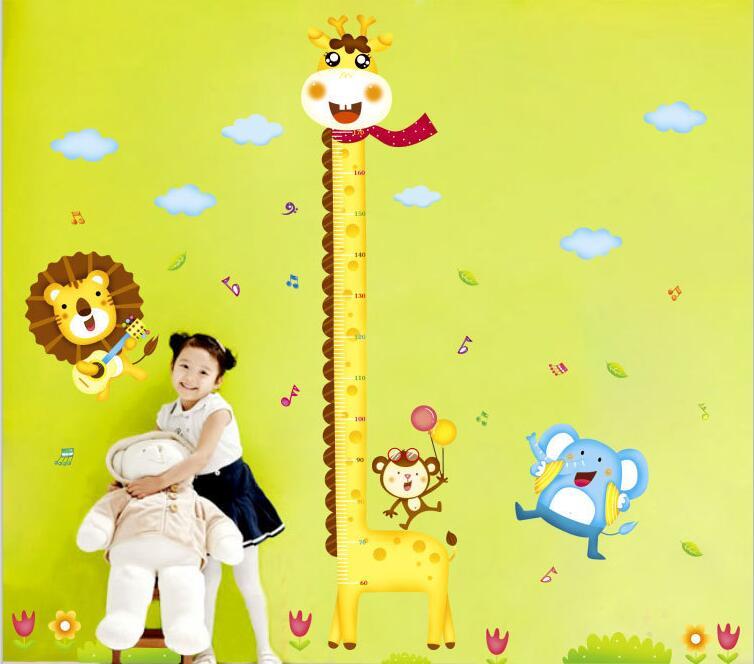 Adorable Giraffe Measuring Wall Decals - Track Your Little One's Growth Journey - JumoShop