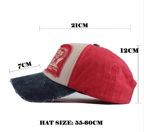 Cotton Baseball Caps - Hip Hop Cap For Men & Women Grinding Multicolor