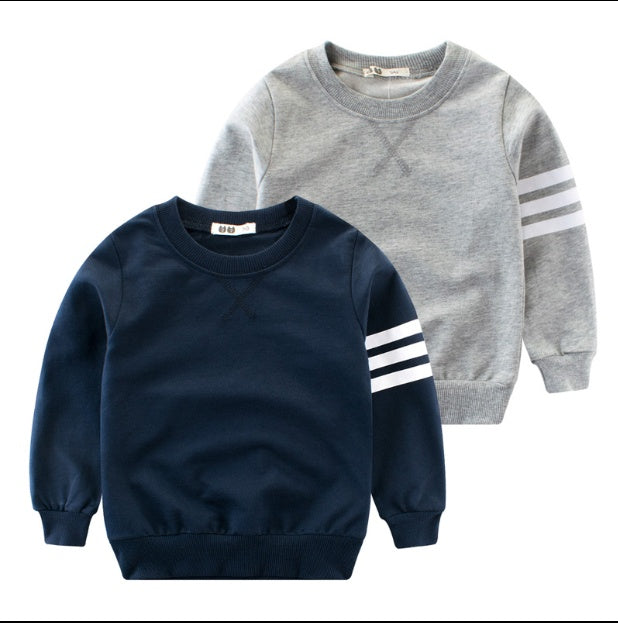 Boy's Long Sleeve Round Neck Pullover