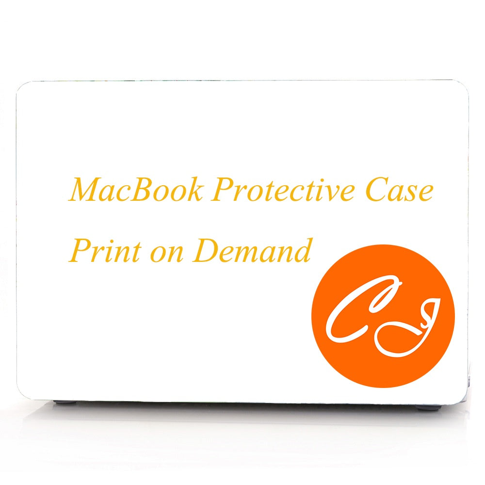 MacBook Transparent Plastic Protective Case Printed with Custom Design