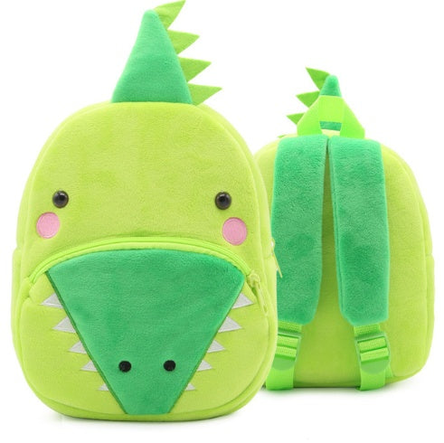 Children School Backpack - Cartoon Rainbow Design, Soft Plush Material For Toddler, Baby Girls Kindergarten Kids School Bags