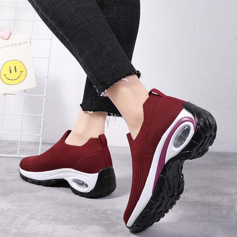Sneakers - Women Air Cushion Mesh,  Breathable Running Sports Shoes