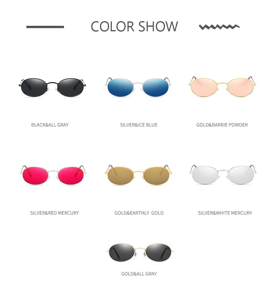 Fashion Oval Women Sunglasses - Luxury Round Frames