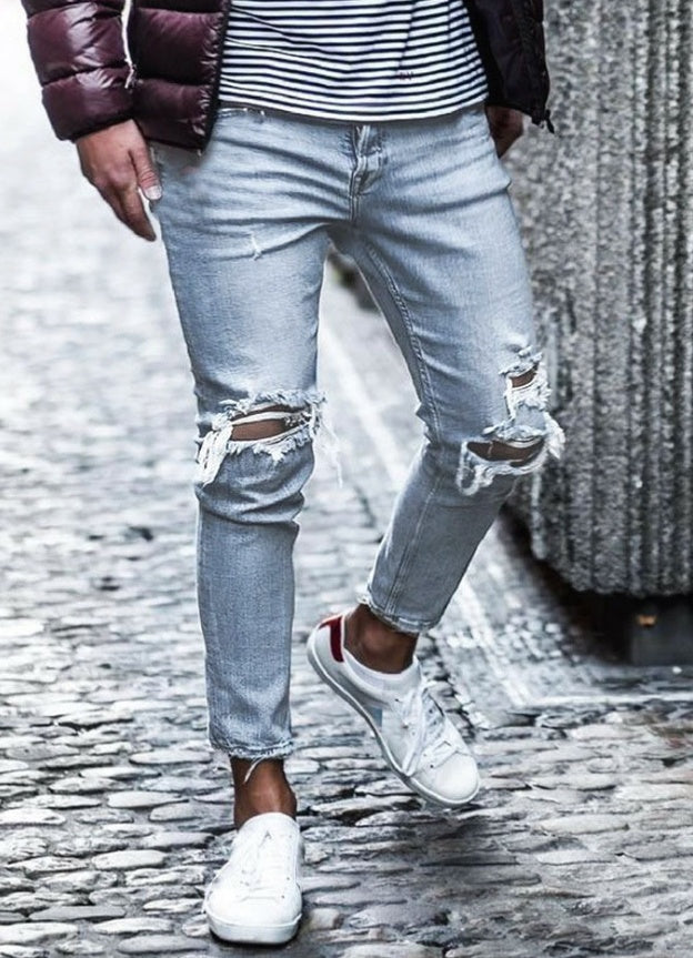 New Ripped Skinny Jeans for Men