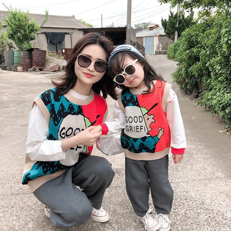 Cute Sweaters Parent-Child wear