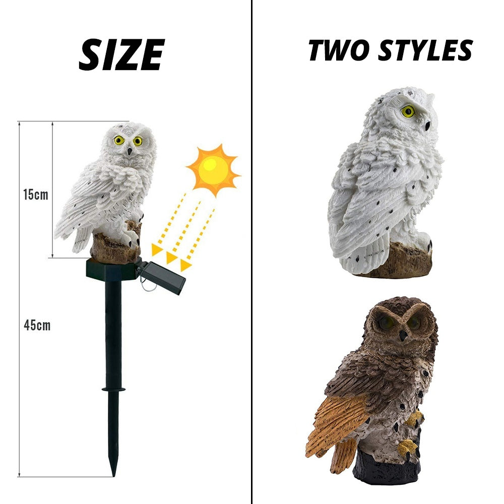 Outdoor Solar Owl Garden Light - Outdoor LED Lawn Lamp For Garden Decoration Waterproof Christmas Lights Outdoor Solar Lamp Post
