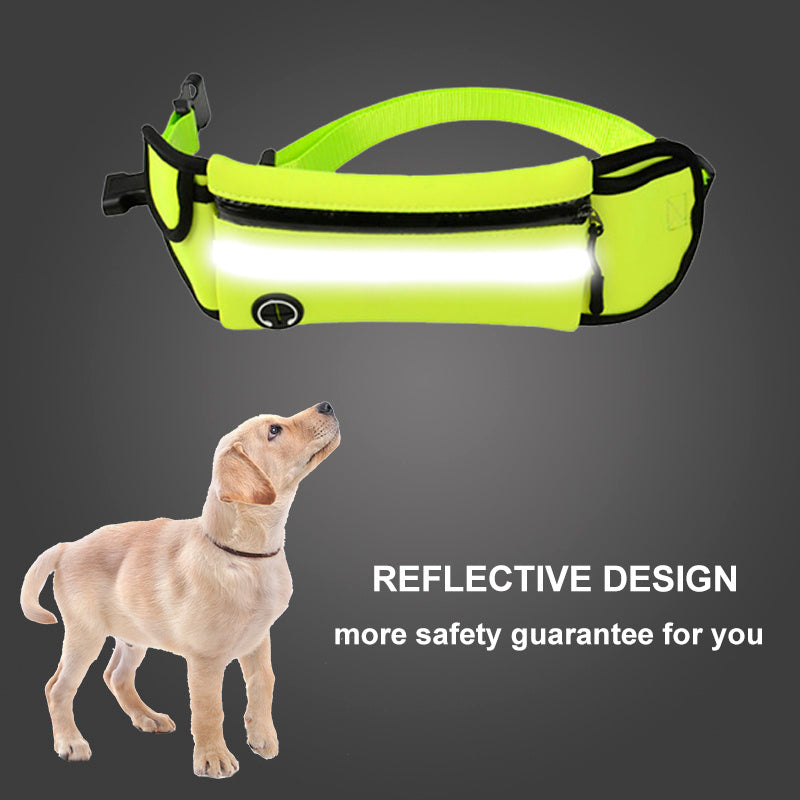 Pet Waist Bag - Sports Traction Rope Reflective Waterproof Running Traction Rope