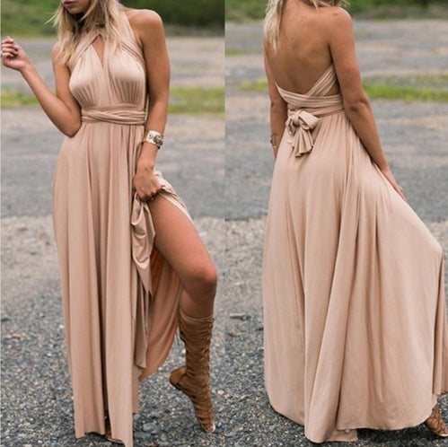 Sexy Long Party Dress - Summer Backless Bandage Maxi Dress Multiway Bridesmaids Boho Women Dress