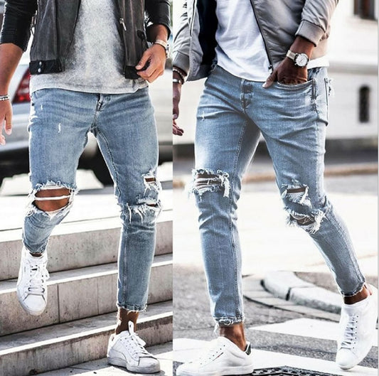 New Ripped Skinny Jeans for Men