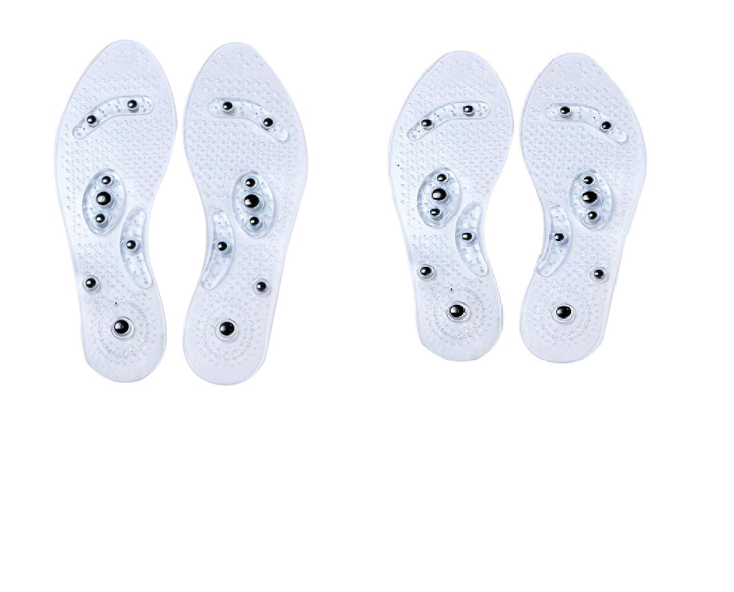 Magnetic Plus Elastomer - Transparent Silicone Massage Insole