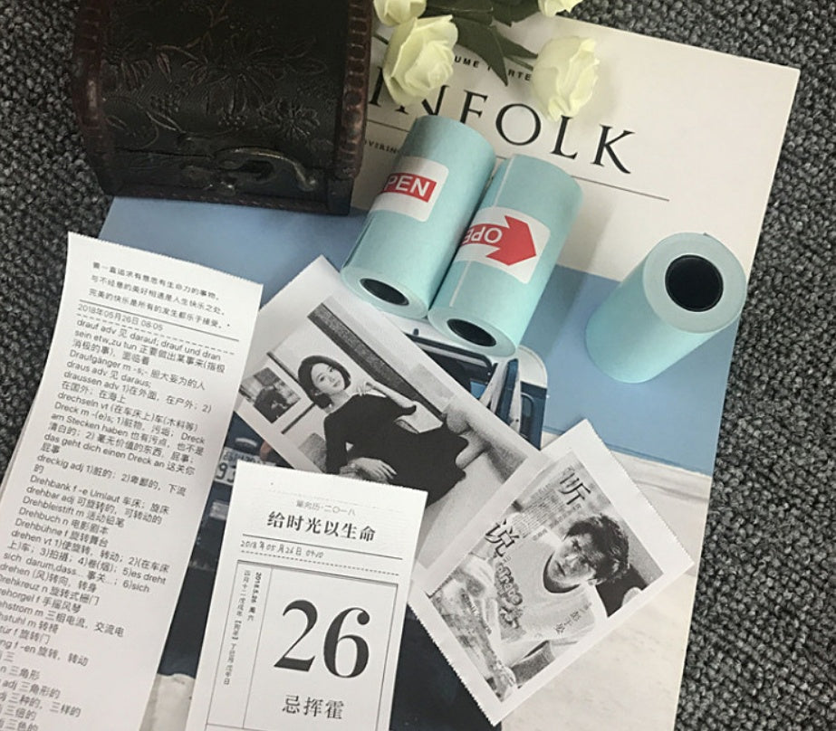 Per Page Mini Wireless Portable Thermal Printer