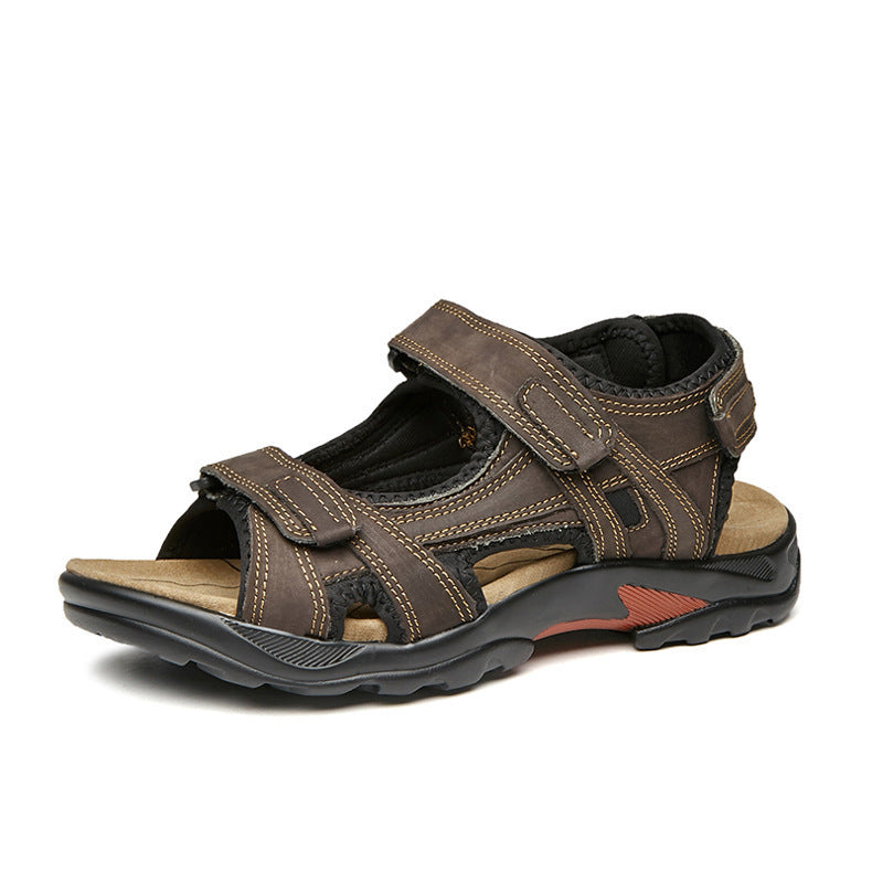 Outdoor Sandals - Beach Leather Roman Sandals