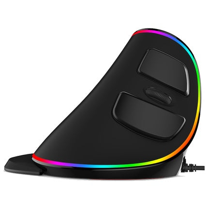 Anti-Mouse Hand Wired Mouse - Vertical Ergonomic Snail RGB