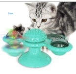 Cat Rotating Windmill Multi-Function Toys - Itch Scratching Device Teeth Shining Toy