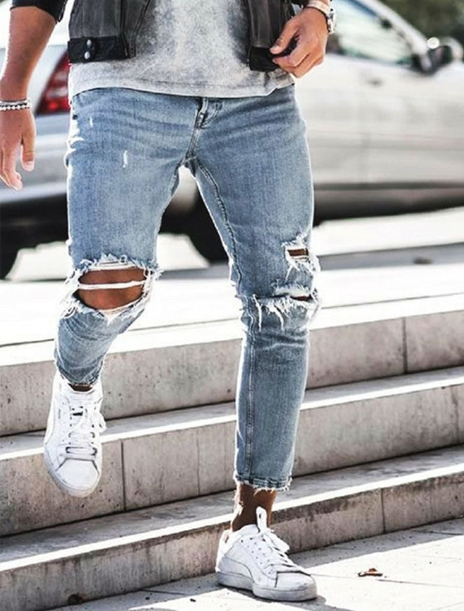 New Ripped Skinny Jeans for Men