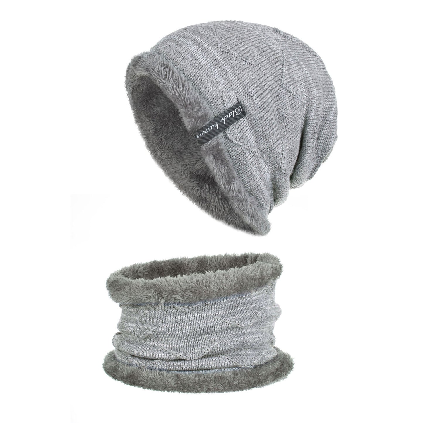 Diagonal Hook Hat Bib Knitted Woolen Hat