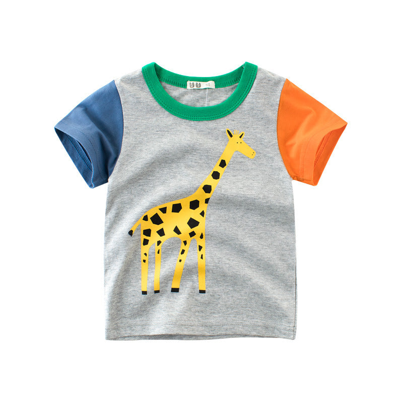 Children Short Sleeve T-shirt - Boy Half Sleeve Shirt