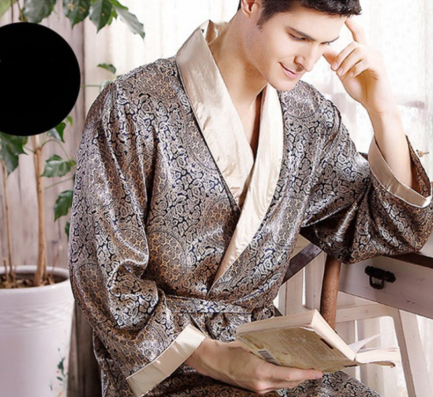 Men's Silk Nightgown - Summer Wear