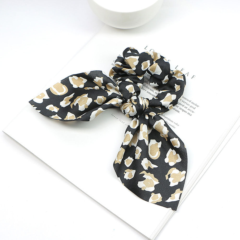 Pearl Pendant Large Intestine Ring Hair Band Women's Hair Knot Knotted Big Bow Hair Rope - JumoShop