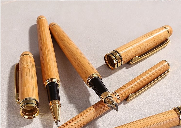 Bamboo Pen - Customer Gift Hard Pen Neutral Bamboo Pen