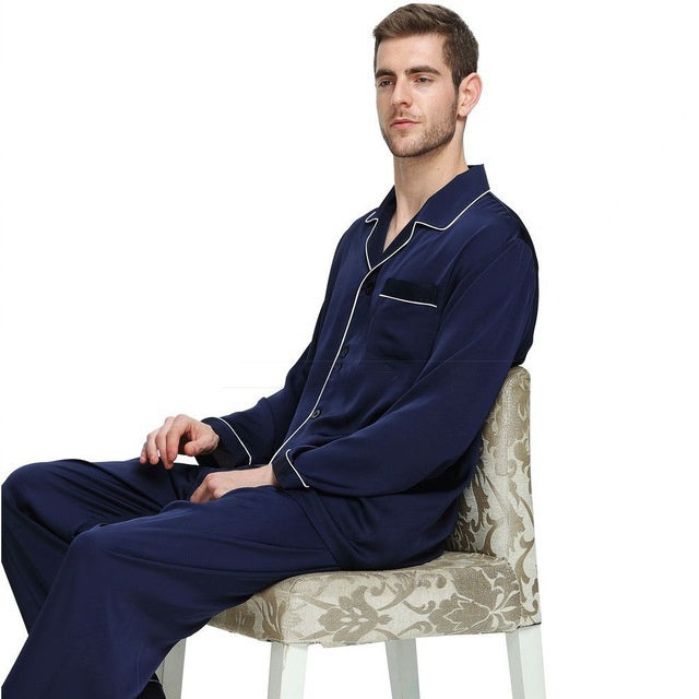 Men's Silk Satin Pajamas