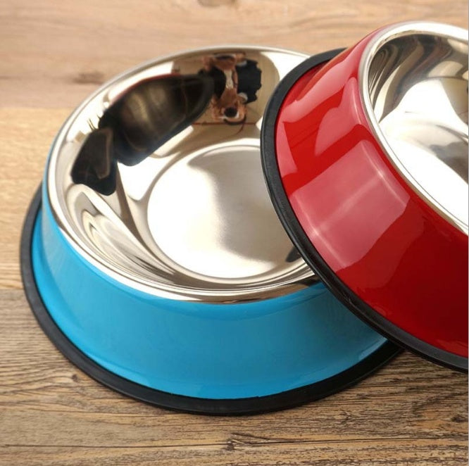 Premium Dual-Use Pet Bowl – Stainless Steel & Melamine Feeding Basin  pet bowl pet feeding basin - JumoShop