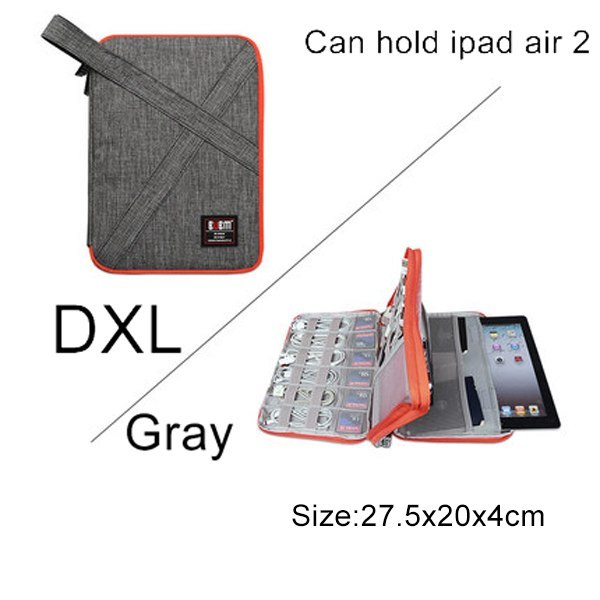 Universal Travel Cable Organizer - Electronics Accessories Cases Gadget Bag For USB, Phone, Charger and Cable, Fit for ipad - JumoShop
