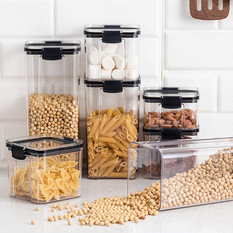 Transparent Grain Storage Box with Lid – Modern Airtight Food Container - JumoShop