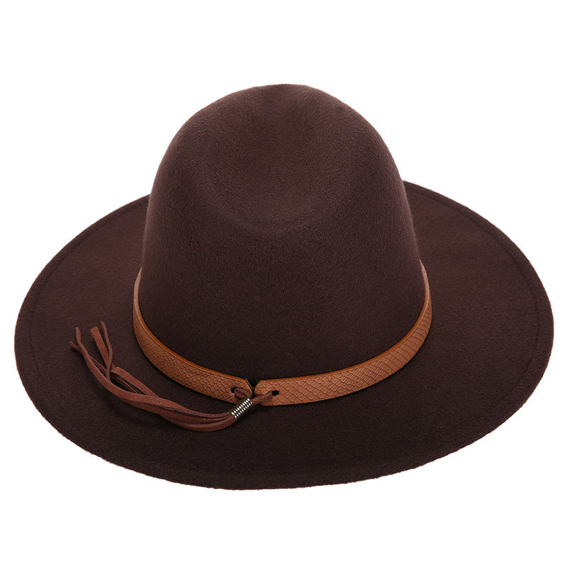 Woolen Jazz Hat - Fashion Female Hat Top Hat
