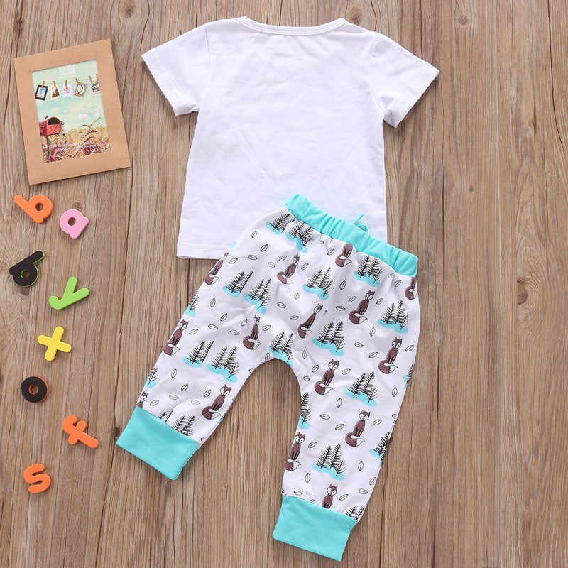 Adorable Newborn Baby Outfit Set – Soft, Stylish & Comfy!  Newborn Baby Clothes Set T-shirt Tops Pants Little Boys and Girls Outfits - JumoShop