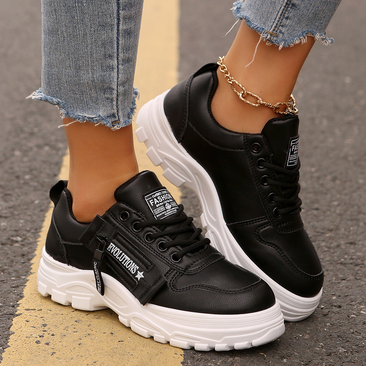 Lace-up Sports Shoes for Women