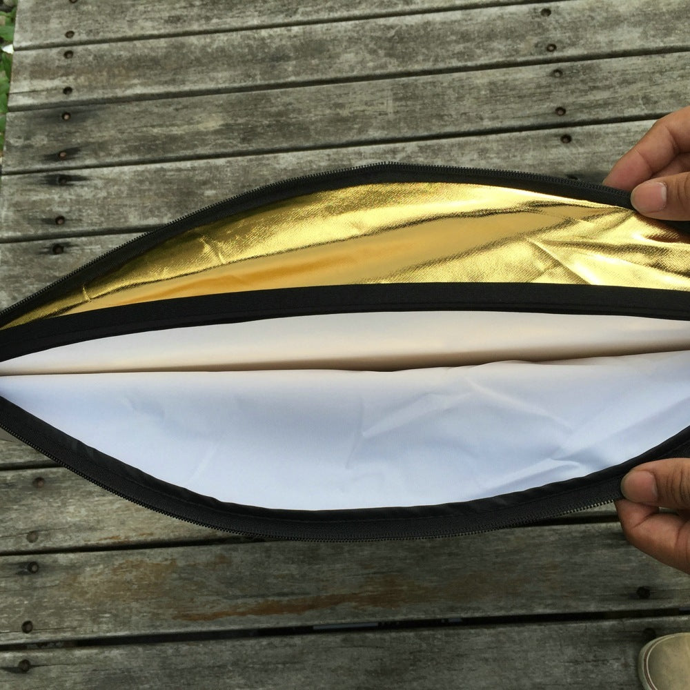 One Folding Reflector Photographic Equipment - Gold and silver white black soft light 5 colour portable baffle studio fill light soft light