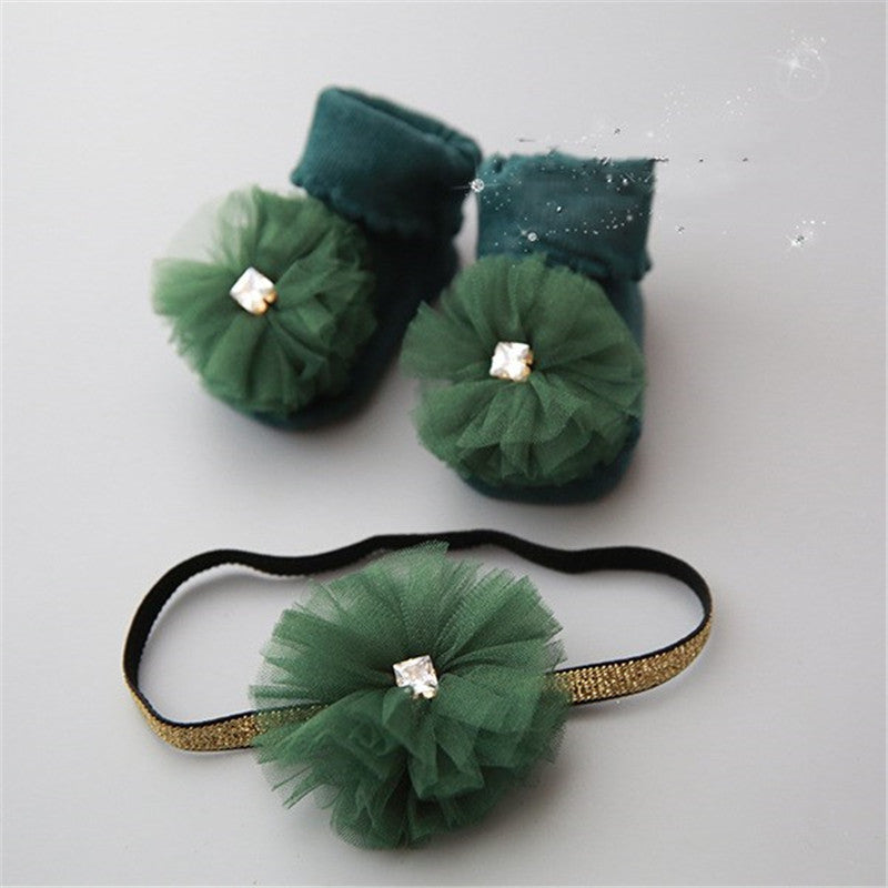 Stylish Children's short socks headband accessories