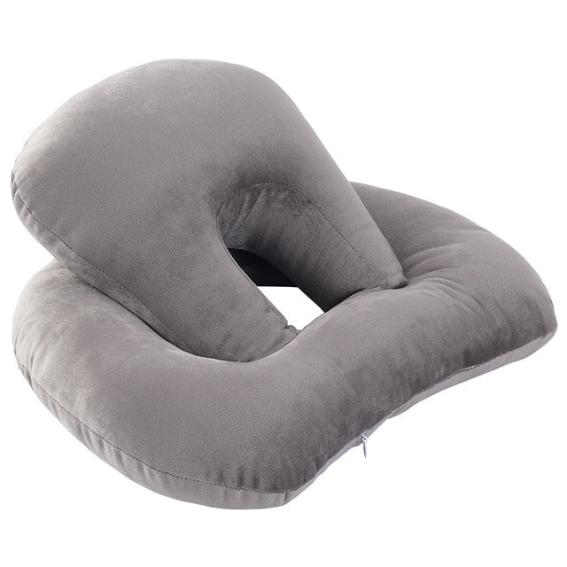 U-Shaped Desk Nap Pillow - Neck Supporter Seat Cushion Headrest Travel Neck Pillow With Arm Rest