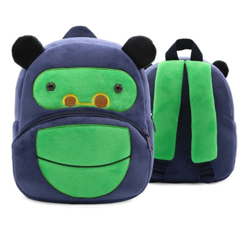 Children School Backpack - Cartoon Rainbow Design, Soft Plush Material For Toddler, Baby Girls Kindergarten Kids School Bags