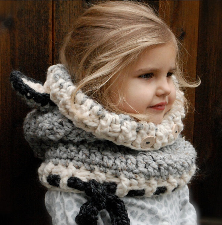 Beautiful Hand-Knitted Warm Earmuffs Cape Caps