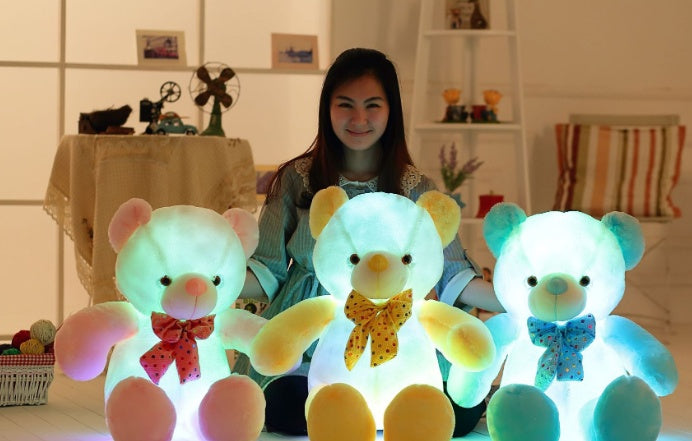 Magical Light-Up Teddy Bear - Soft Stuffed Animal with Color-Changing LEDs