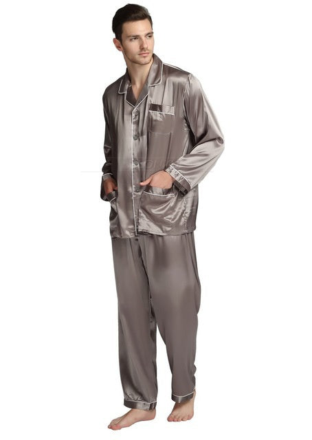 Men's Silk Satin Pajamas