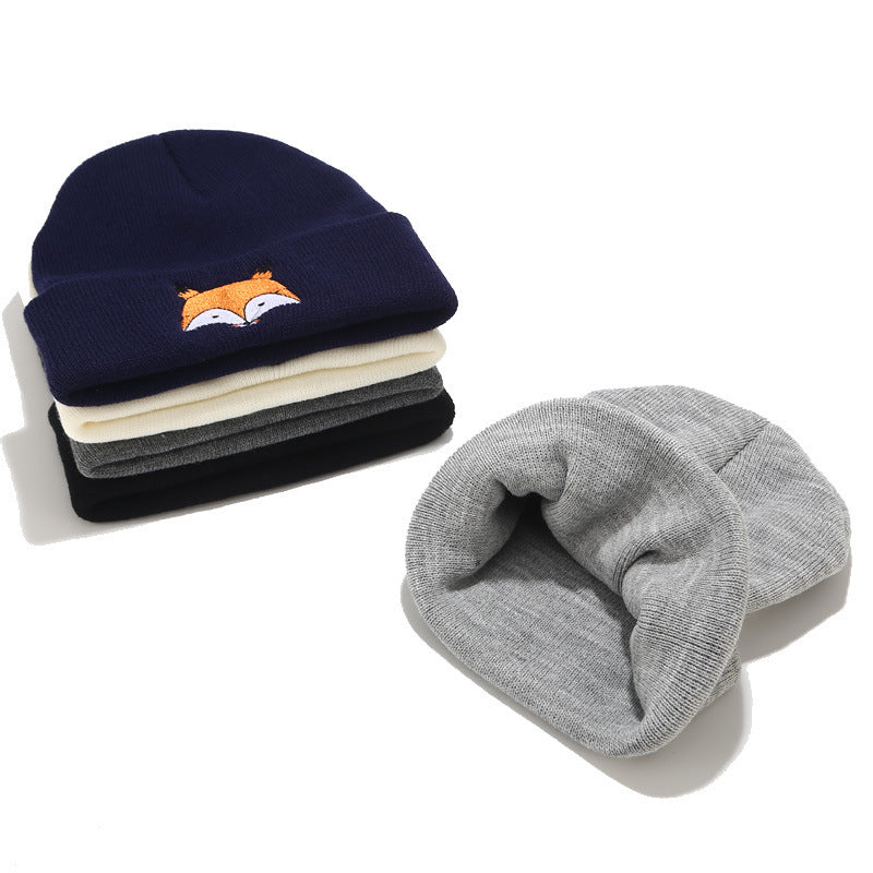 Embroidered Wool Cap