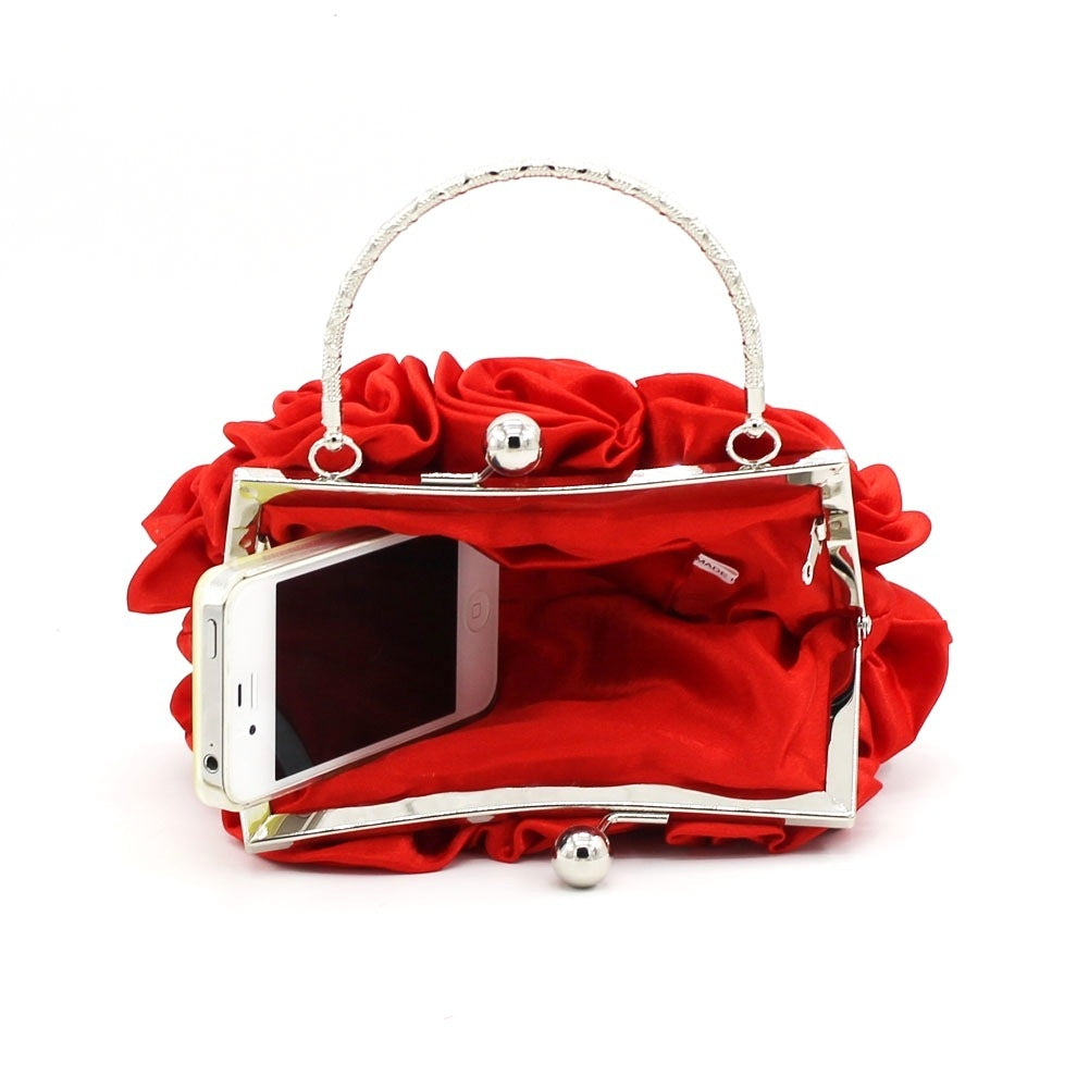 Hand-Held Rose Bag - Dinner Bridal Bag