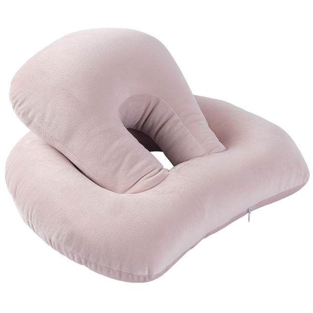 U-Shaped Desk Nap Pillow - Neck Supporter Seat Cushion Headrest Travel Neck Pillow With Arm Rest