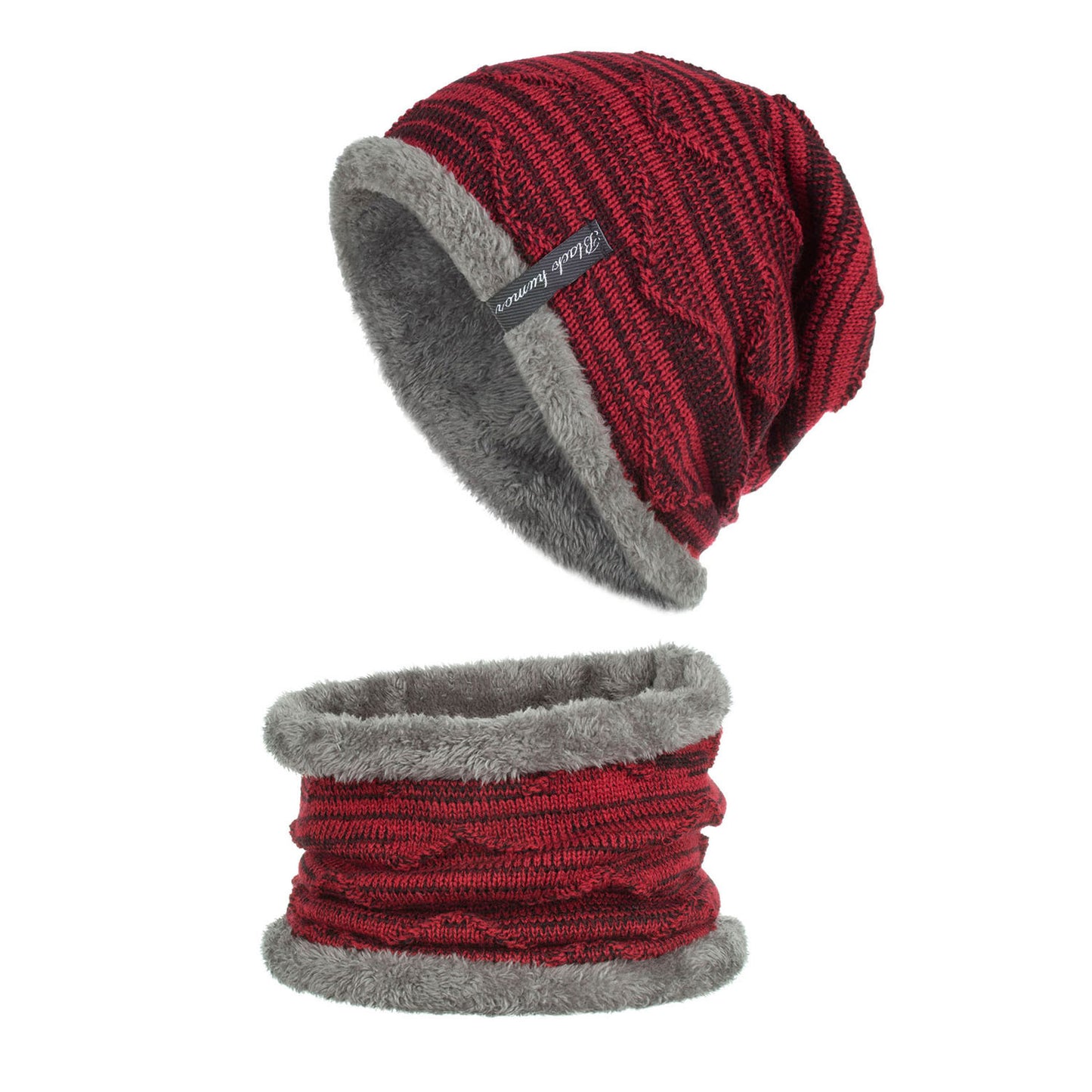 Diagonal Hook Hat Bib Knitted Woolen Hat